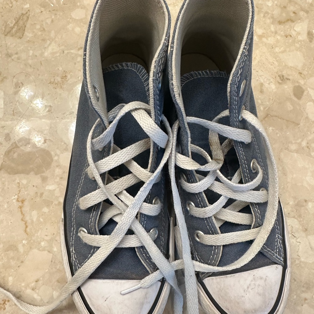 Kids Blue Converse High-Top Sneakers